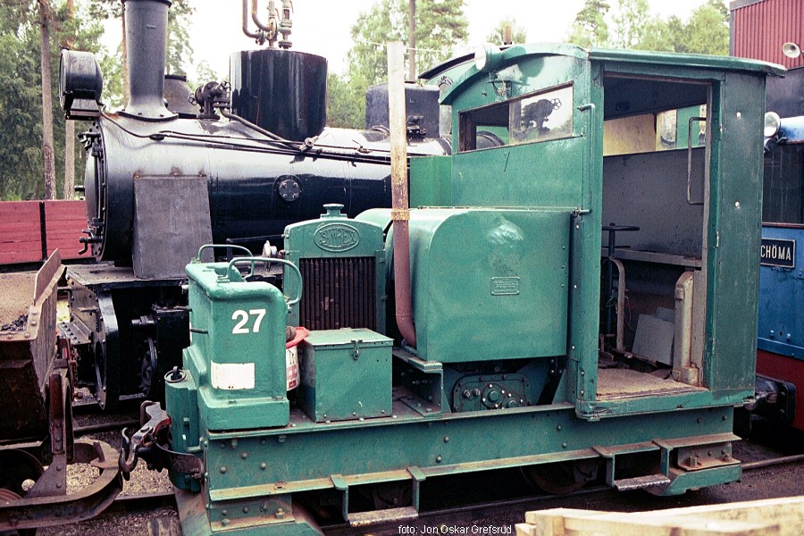 Her er et bilde av Ohsabanens lokomotiv nummer 27.